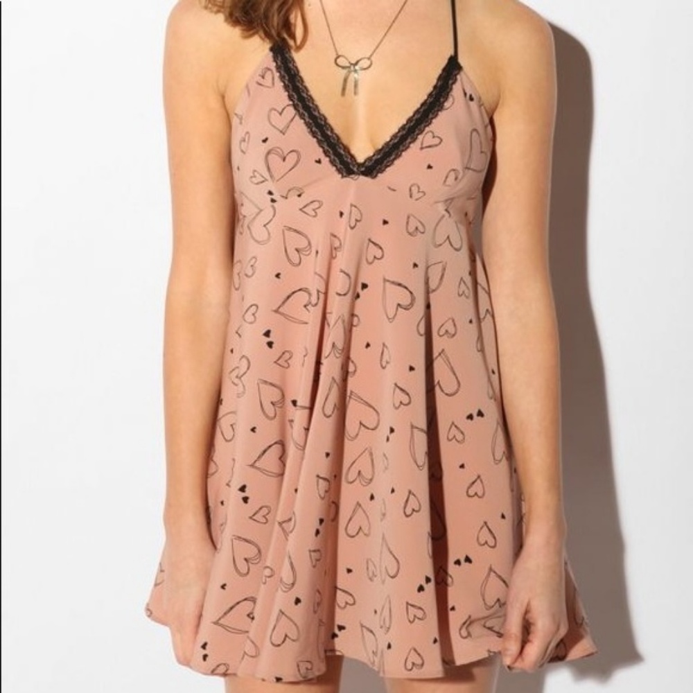 URBAN OUTFITTERS Kimchi Blue Blush Heart Dress